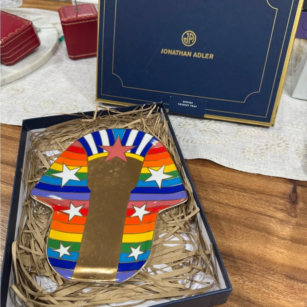 JONATHAN ADLER SPHINX TRAY EXCELLENT NEW/UNUSED CONDITION RETIRED/RARE W/BOX
